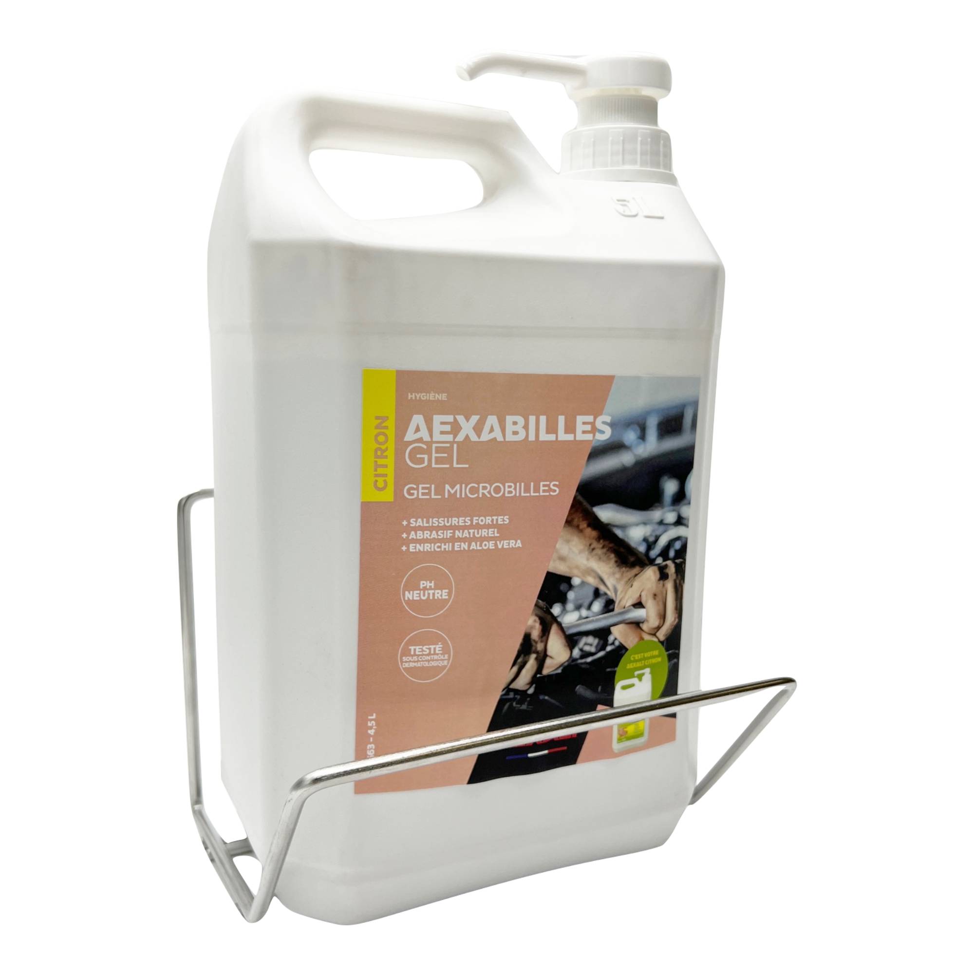 SUPPORT MURAL ALU POUR BIDON DE 5L - Support alu bidon - 5L-0