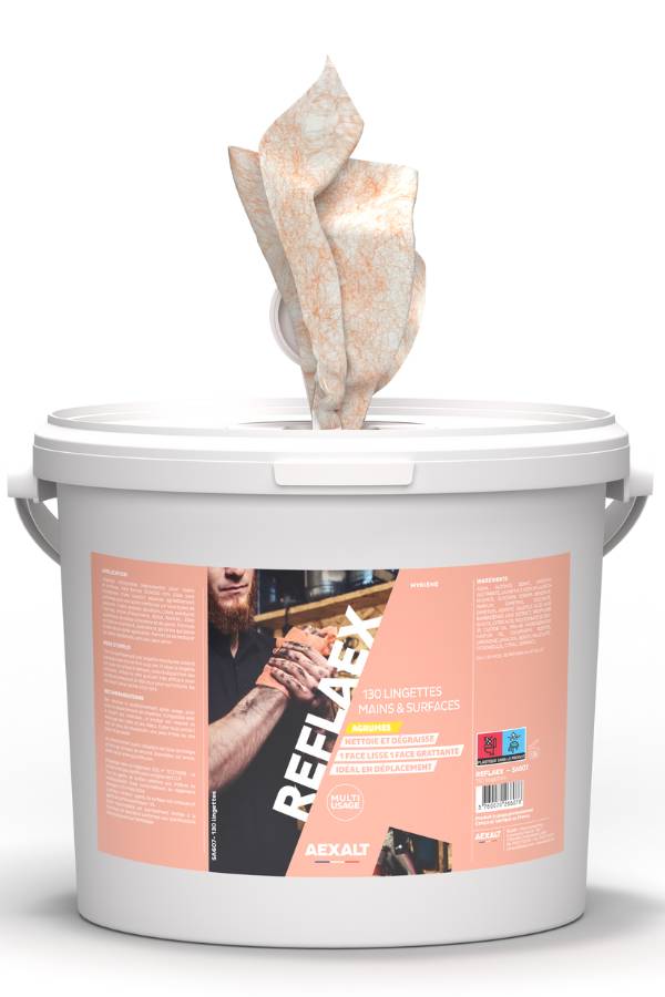 REFLAEX - Lingettes mains et surfaces - 130 lingettes