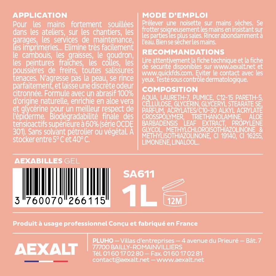 AEXABILLES GEL ORANGE - Gel microbilles parfum orange - 1L-3