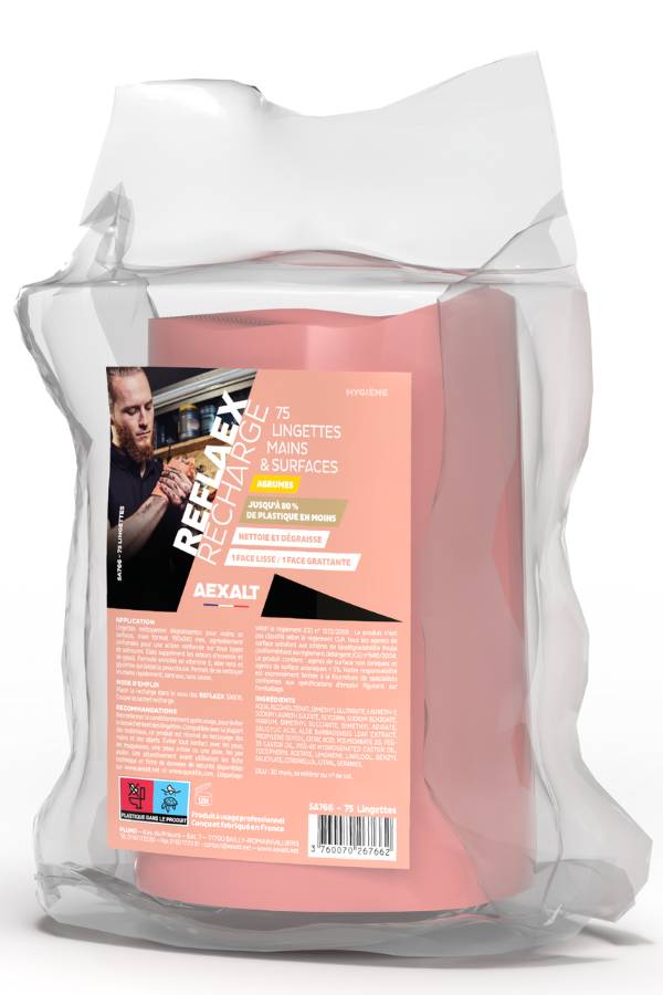 REFLAEX RECHARGE - Recharge lingettes mains et surfaces - 80 lingettes-0