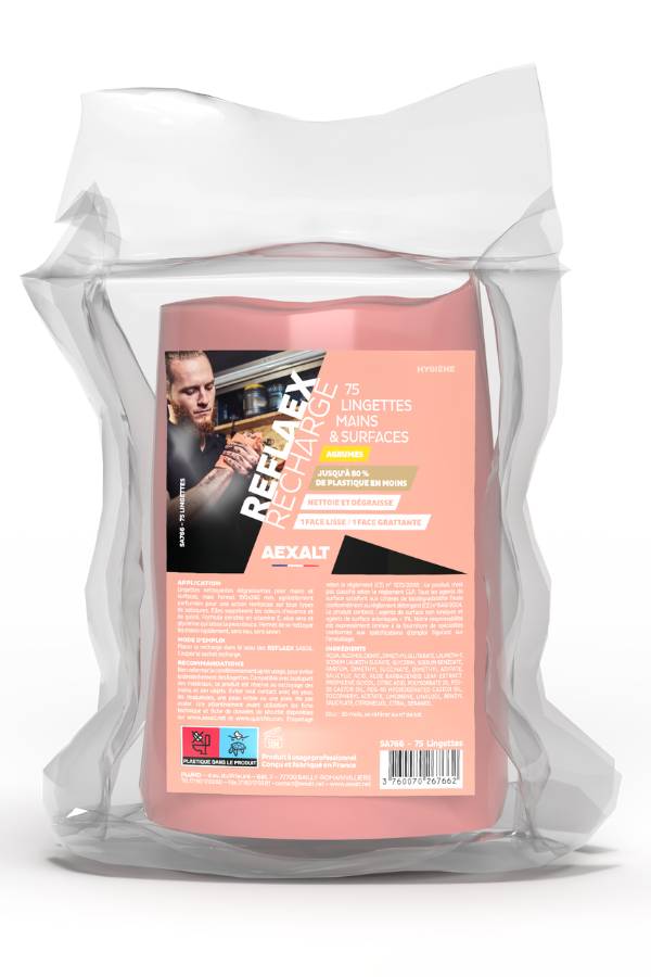 REFLAEX RECHARGE - Recharge lingettes mains et surfaces - 80 lingettes-1