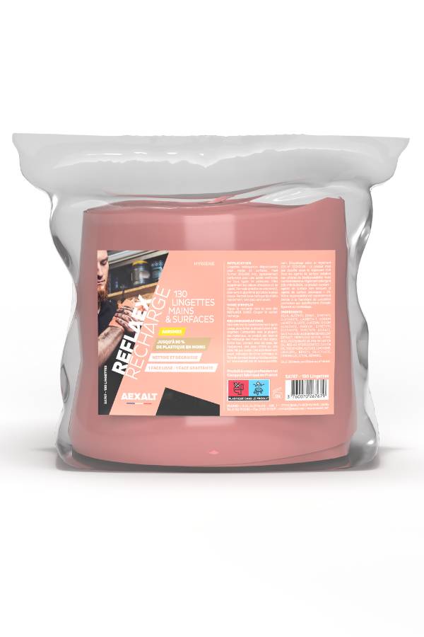 REFLAEX RECHARGE - Recharge lingettes mains et surfaces - 130 lingettes-1