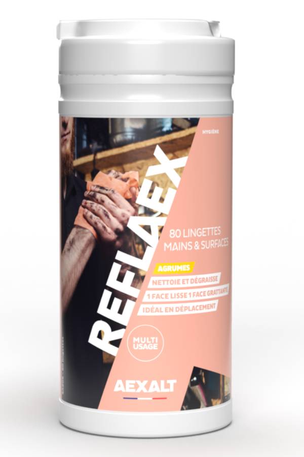 REFLAEX - Lingettes mains et surfaces - 80 lingettes-1