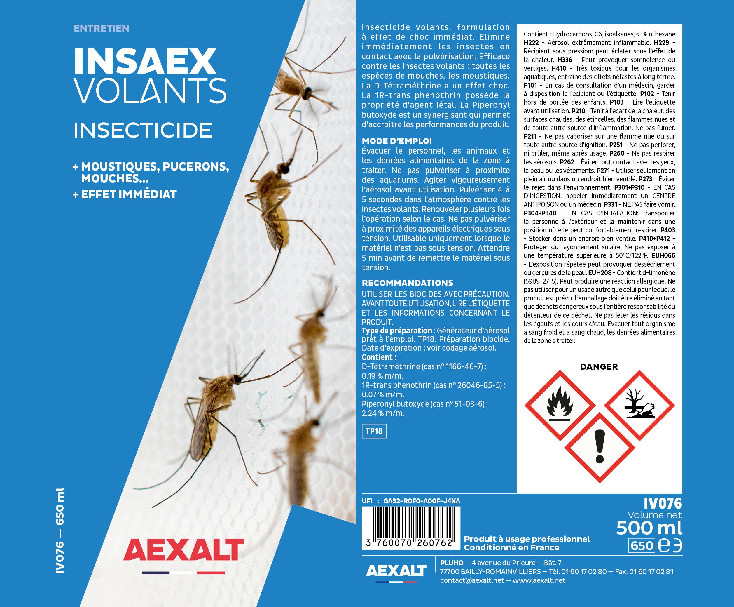 INSAEX VOLANTS - Insecticide volants - 650 ml-1