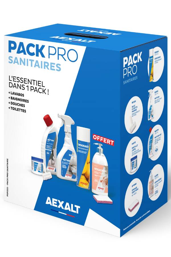 PACK PRO SANITAIRE 7 articles - L'essentiel dans pack - 7 articles-1