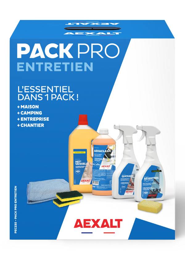 PACK PRO ENTRETIEN 7articles - L'essentiel dans pack - 7 articles