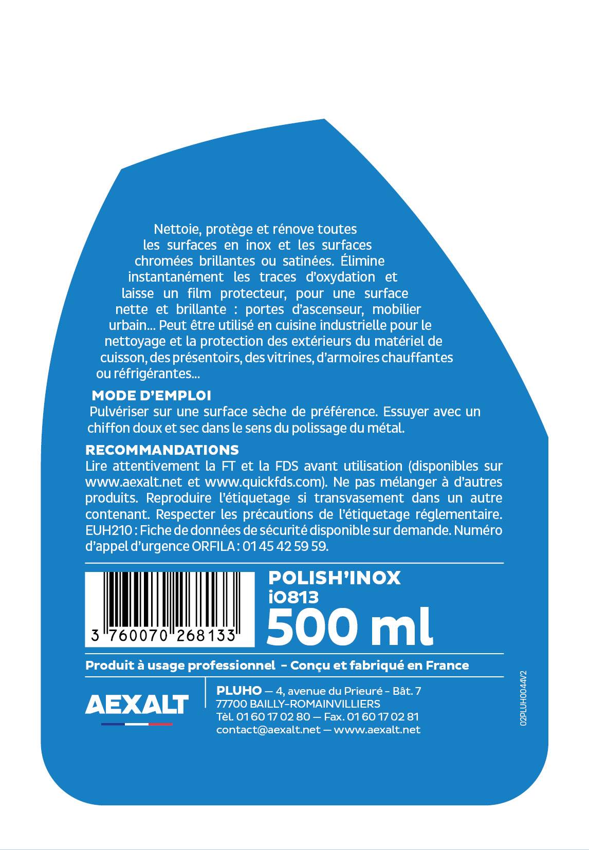 POLISH'INOX - Nettoyant rénovant - 500ml-3
