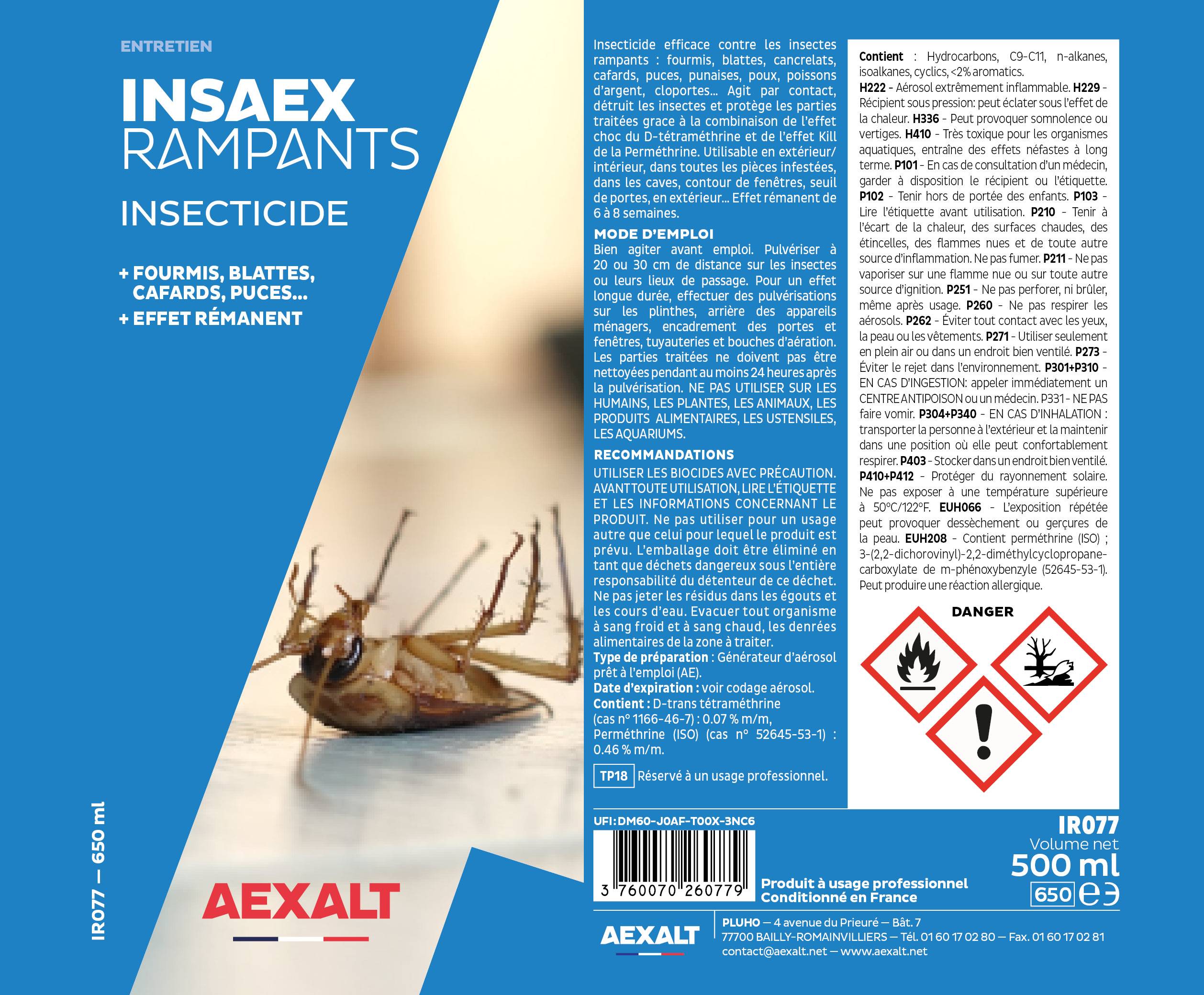INSAEX RAMPANTS - Insecticide rampants - 650 ml-1