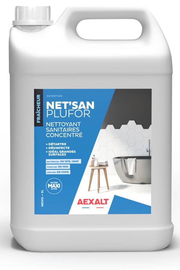 NET'SAN PLUFOR - Nettoyant sanitaires concentré - 5L-0