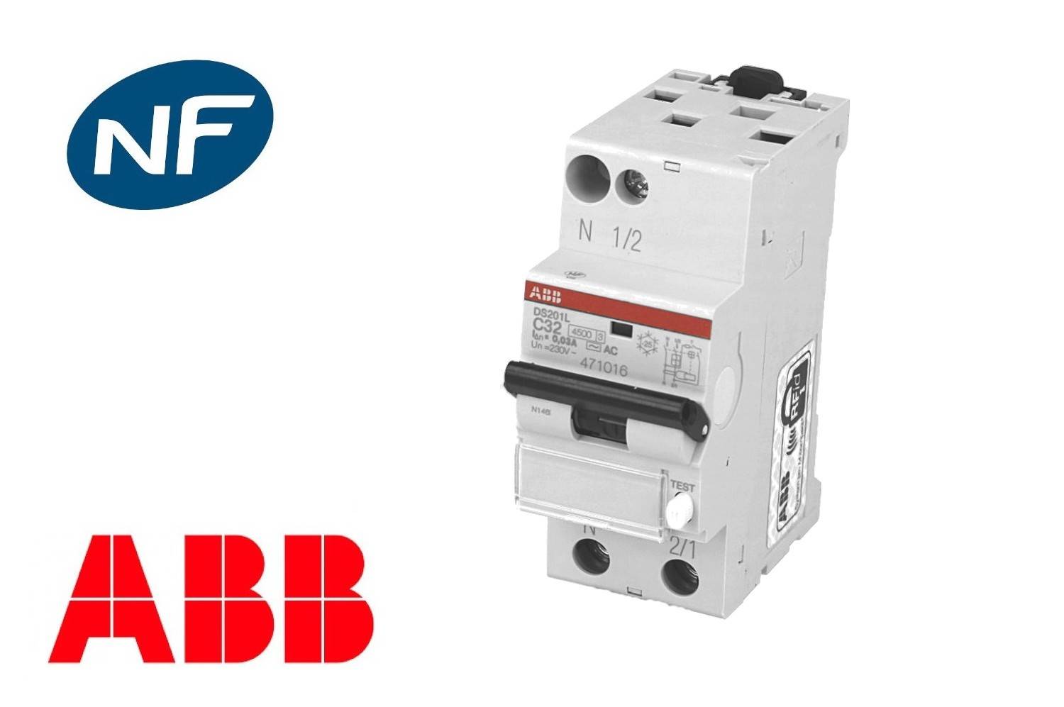 Disjoncteur differentiel 16A ABB-1