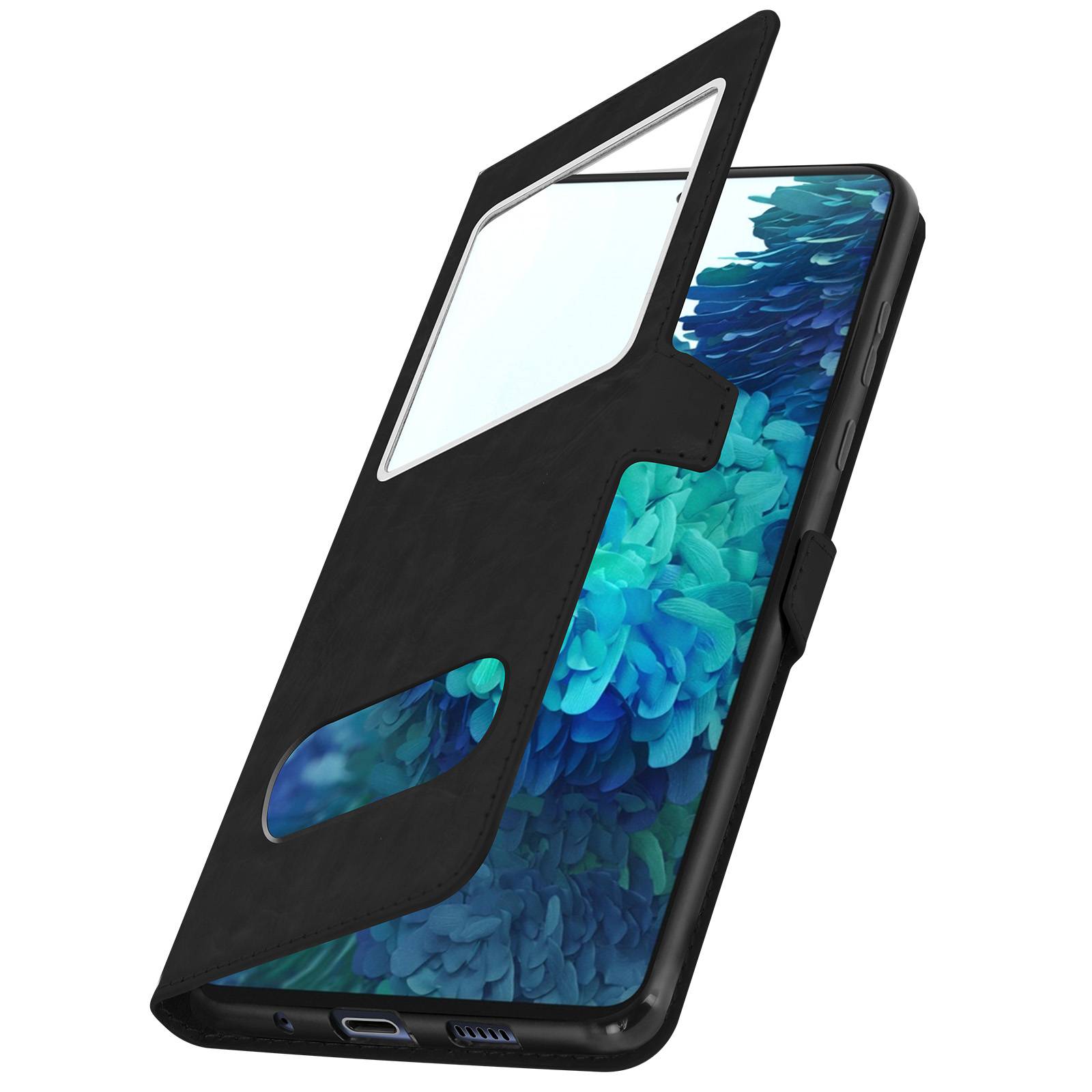 Housse pour Samsung Galaxy S20 FE Étui Intégral Double Fenêtre Support Vidéo-1