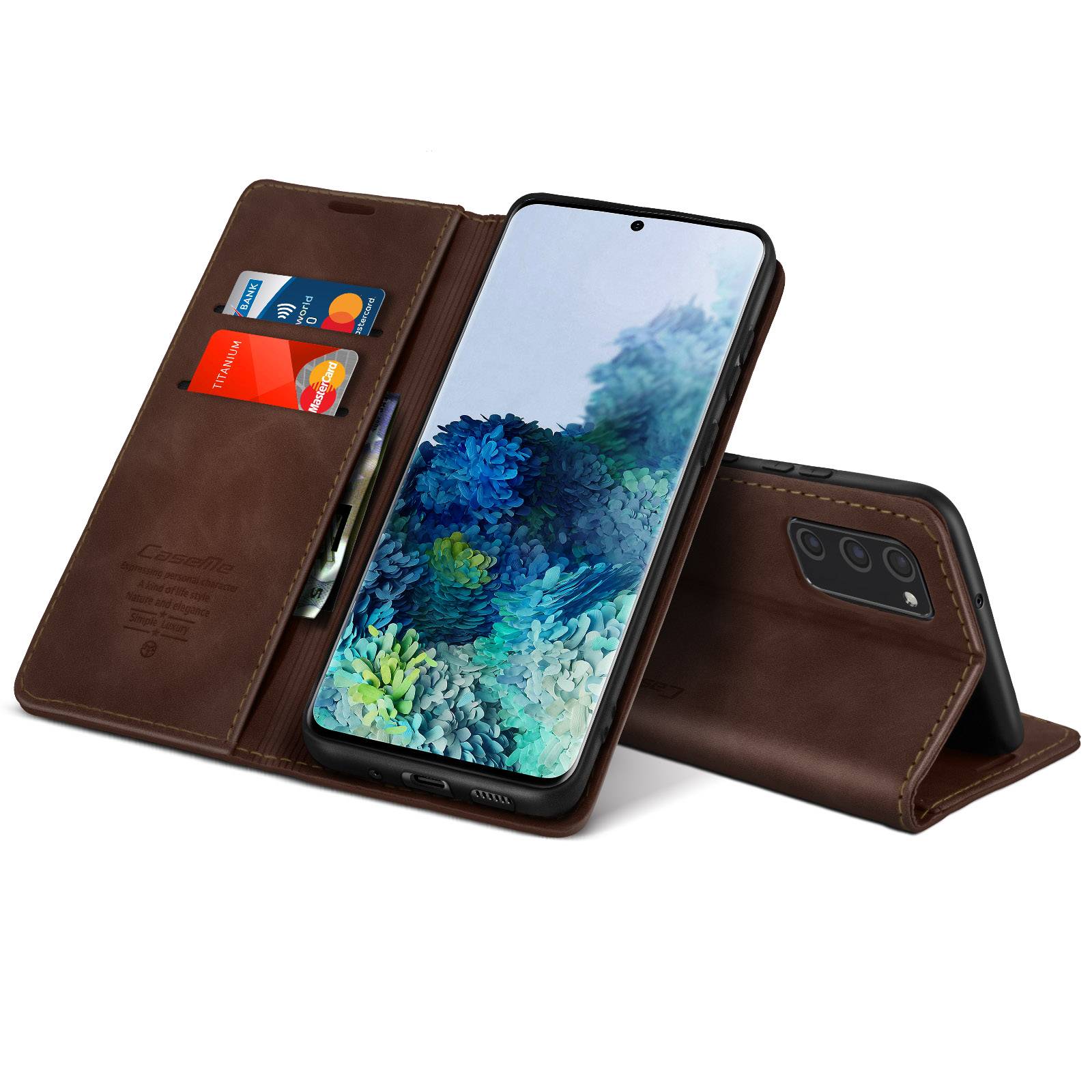 Étui pour Samsung Galaxy S20 FE Folio Vintage Portefeuille et Support Vidéo-1