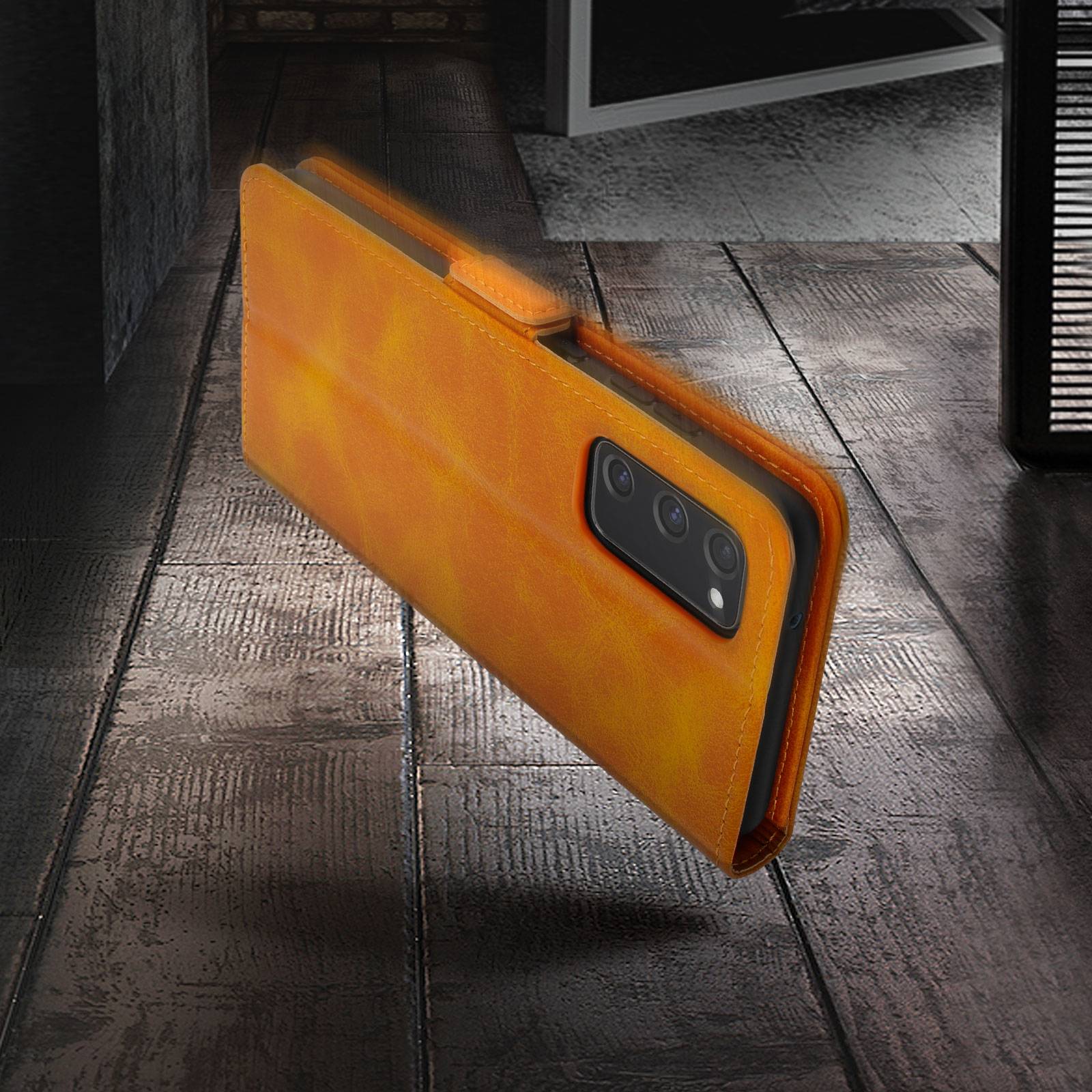 Étui pour Samsung S20 FE Style Vintage avec Porte-cartes et Support Vidéo-4