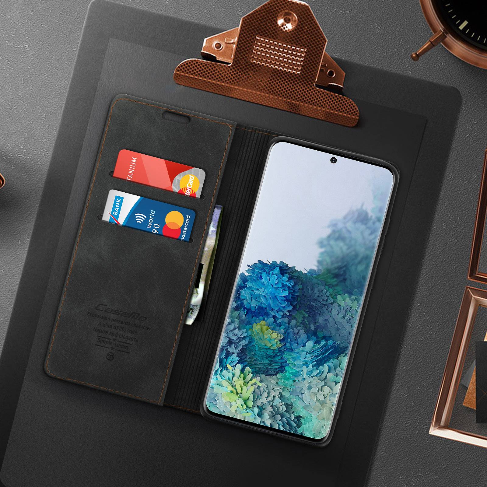Étui pour Samsung Galaxy S20 FE Folio Vintage Portefeuille et Support Vidéo-4