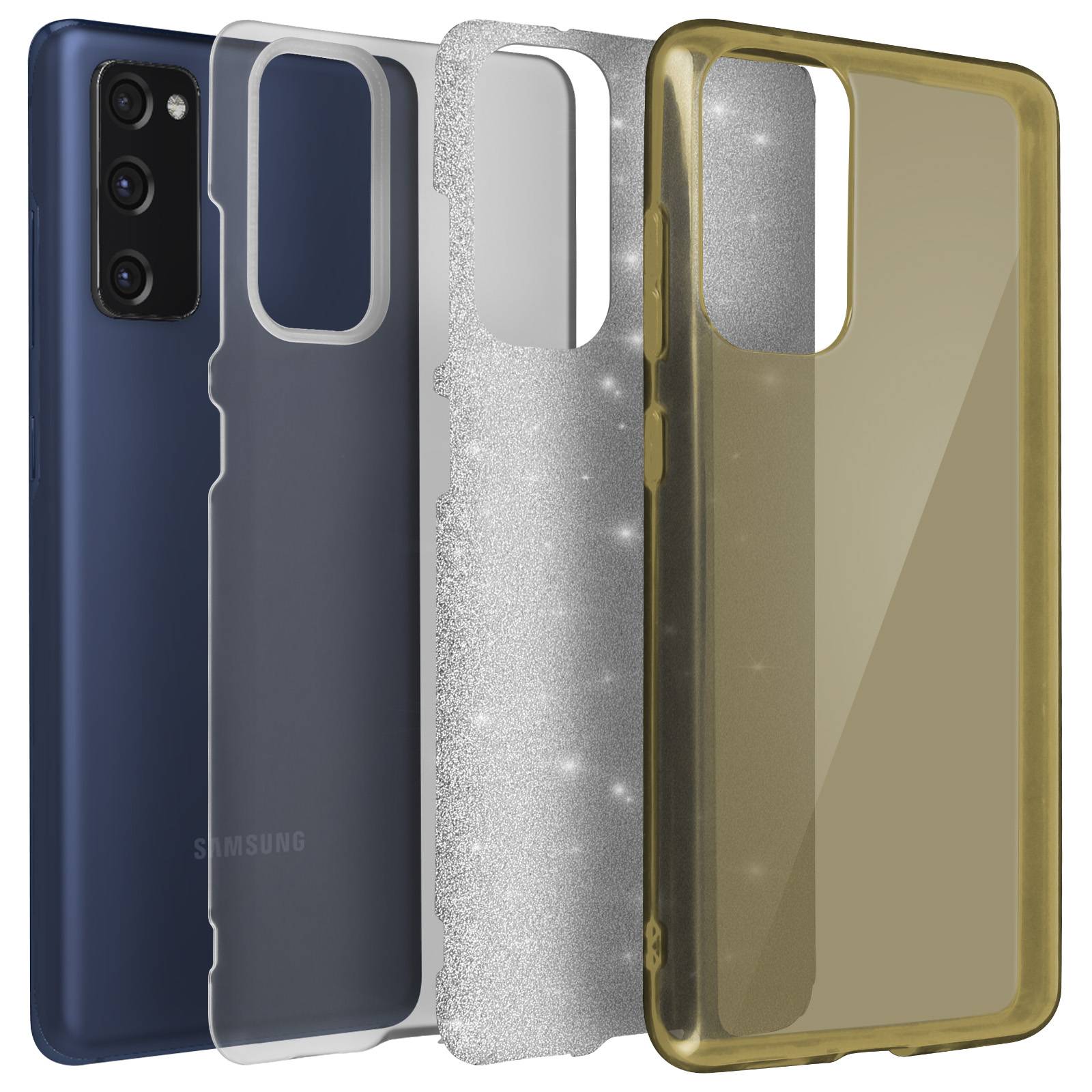 Coque pour Galaxy S20 FE en Structure Bi-Matière avec Feuille Pailletée-1
