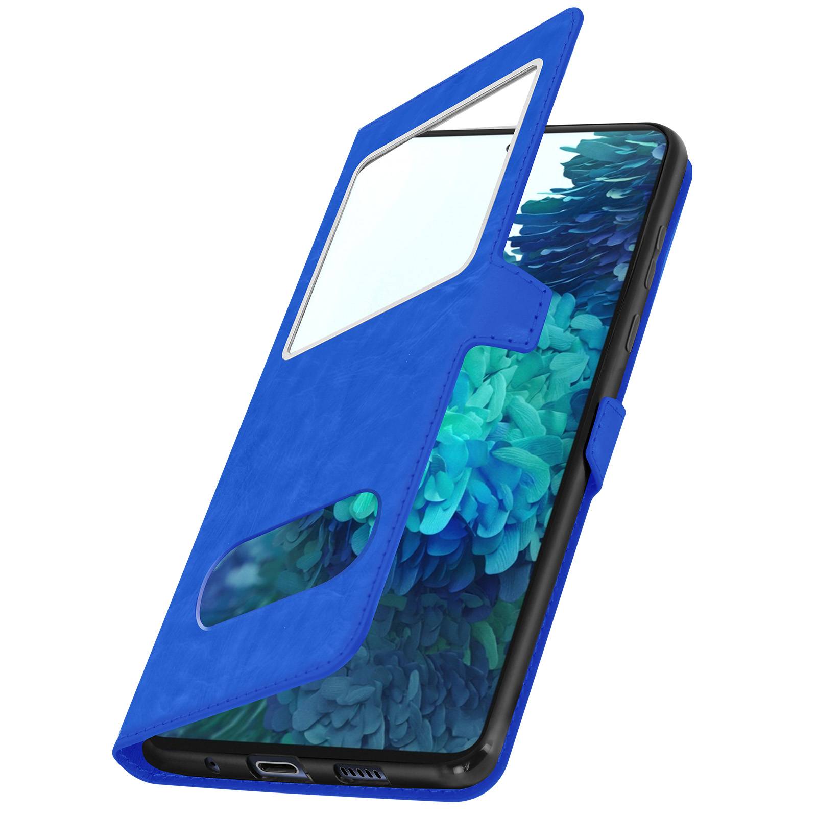 Housse pour Samsung S20 FE Étui Intégral Double Fenêtre Support Vidéo-1