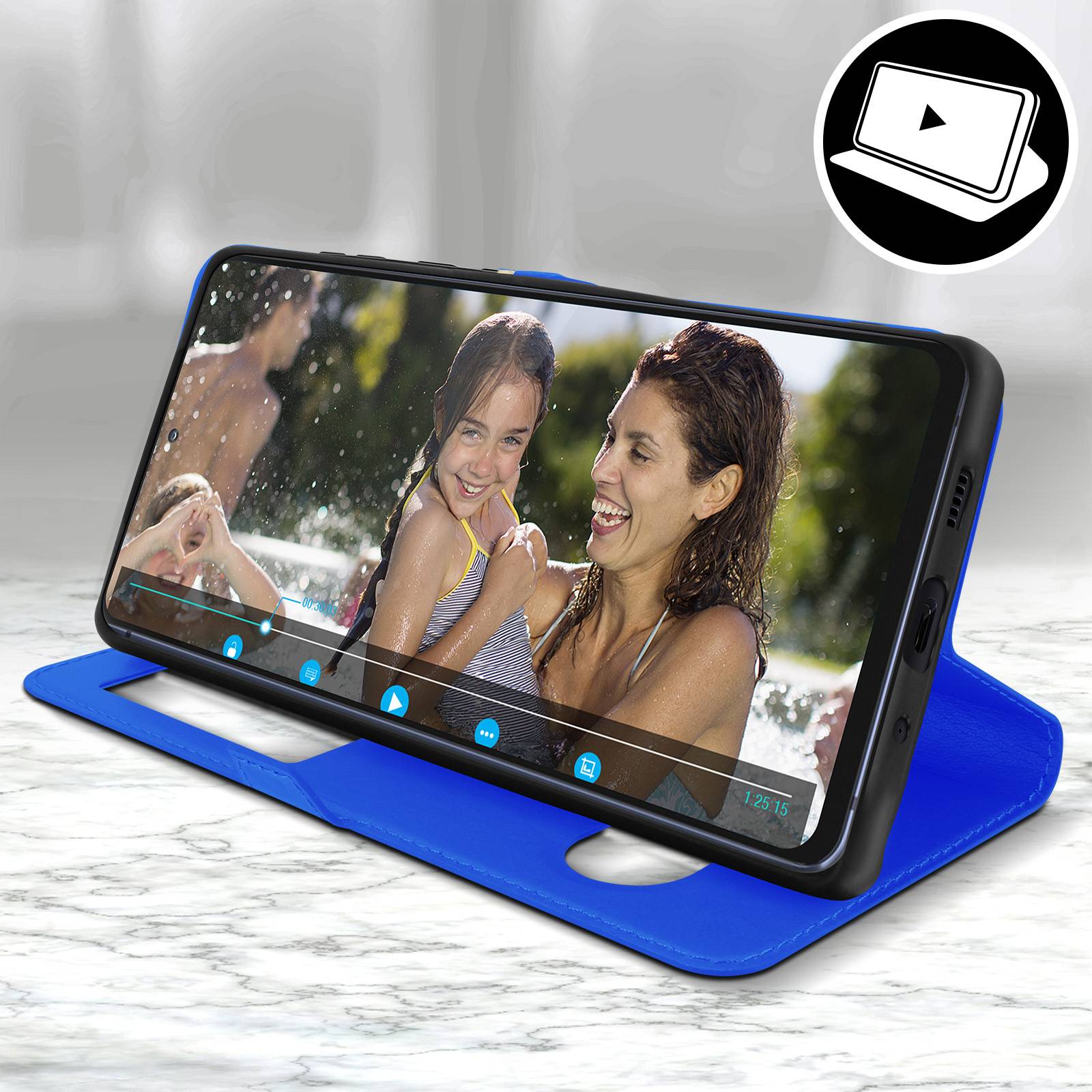 Housse pour Samsung S20 FE Étui Intégral Double Fenêtre Support Vidéo-3