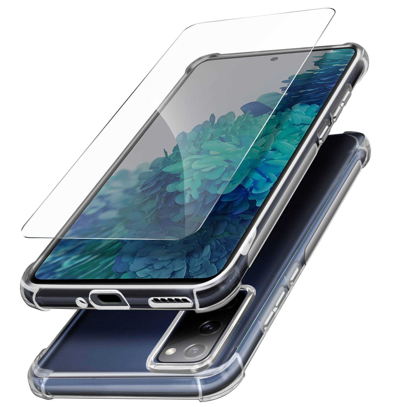 Pack Protection Samsung Galaxy S20 FE Coque Souple + Verre Trempé-1