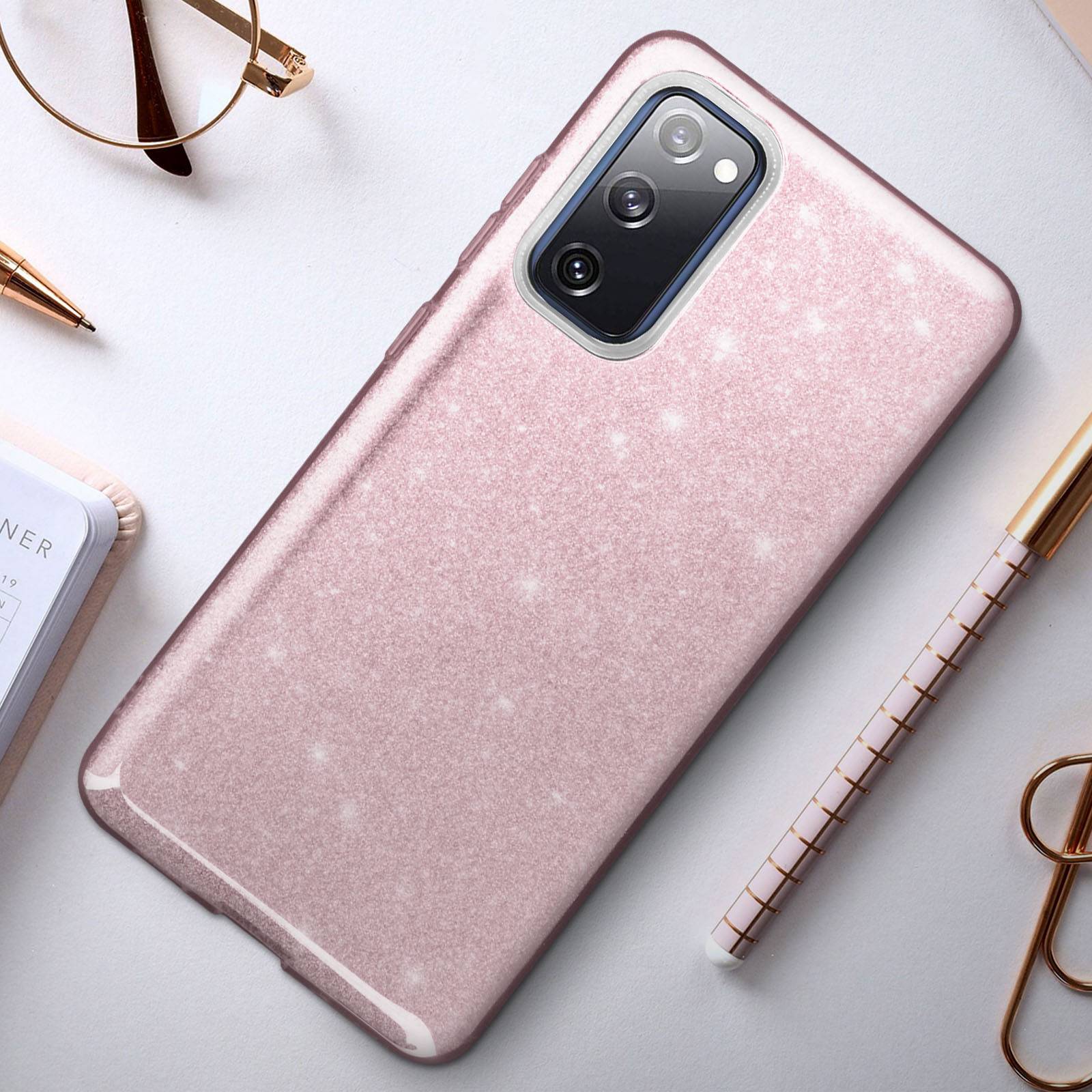 Coque pour Samsung Galaxy S20 FE Paillette Amovible Silicone Semi-rigide-2