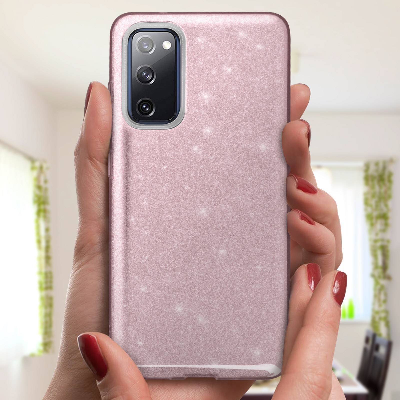 Coque pour Samsung Galaxy S20 FE Paillette Amovible Silicone Semi-rigide-3