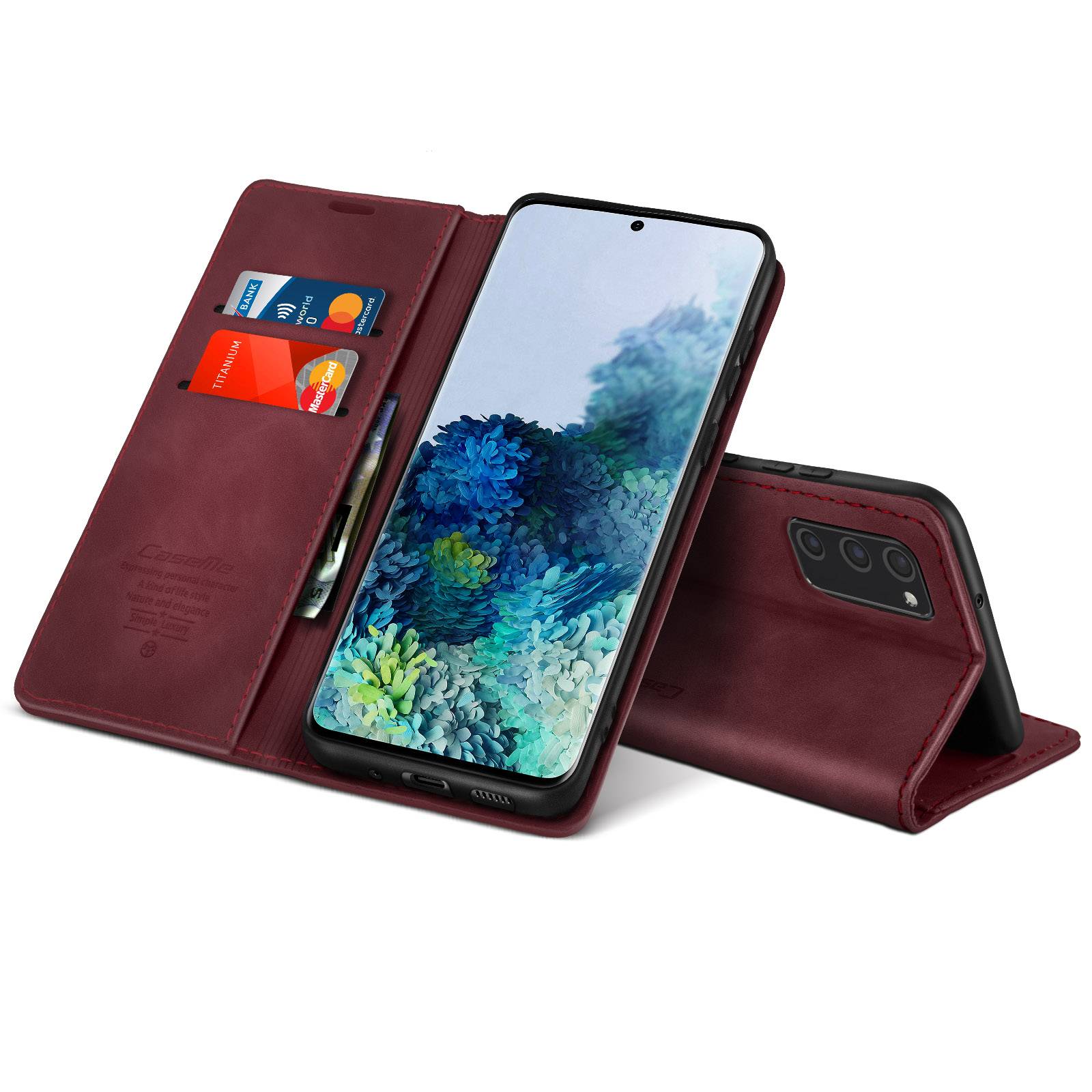 Étui pour Samsung Galaxy S20 FE Folio Vintage Portefeuille et Support Vidéo-1