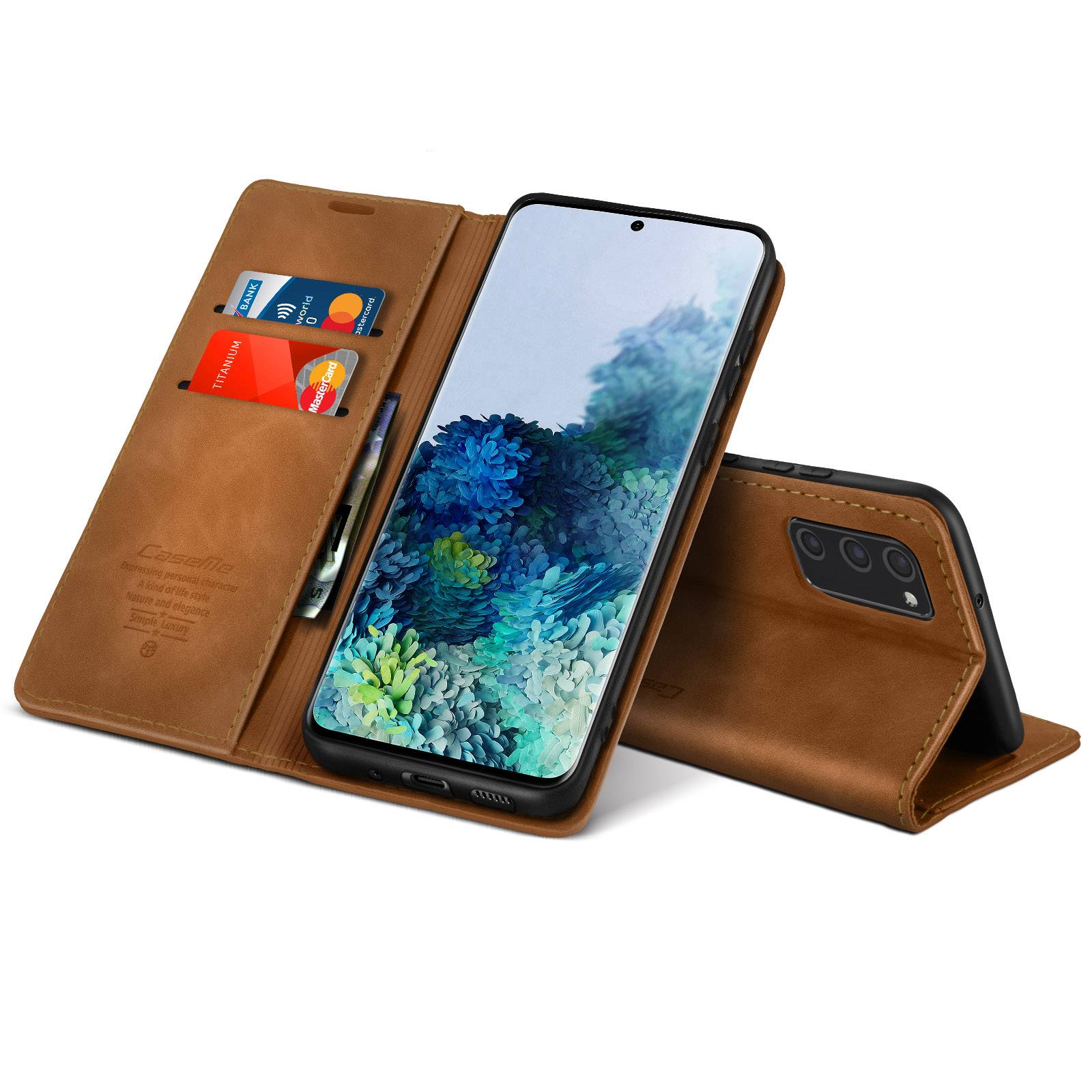 Étui pour Samsung Galaxy S20 FE Folio Vintage Portefeuille et Support Vidéo-1