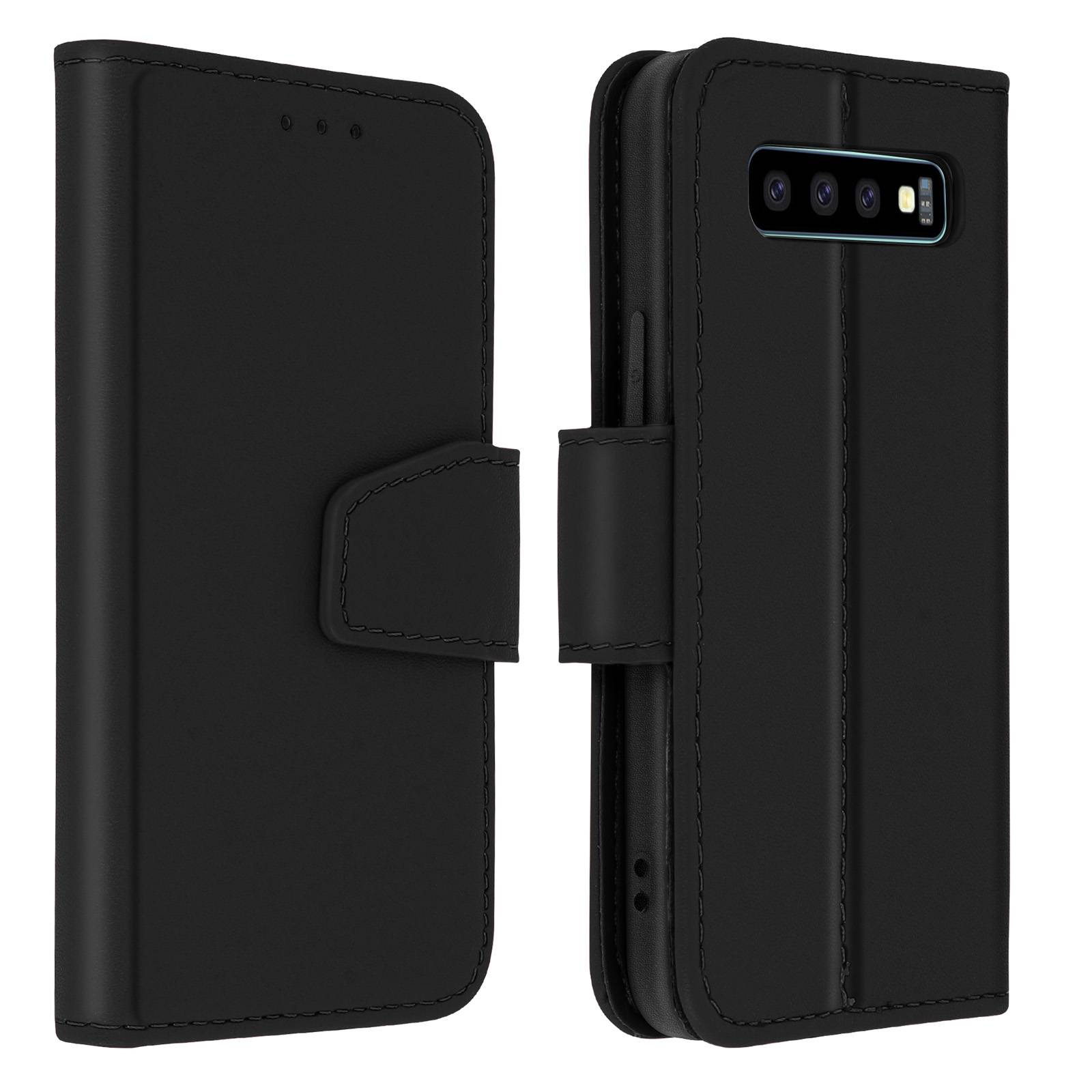 Housse pour Samsung Galaxy S10 Cuir Porte-carte Fonction Support Premium-0