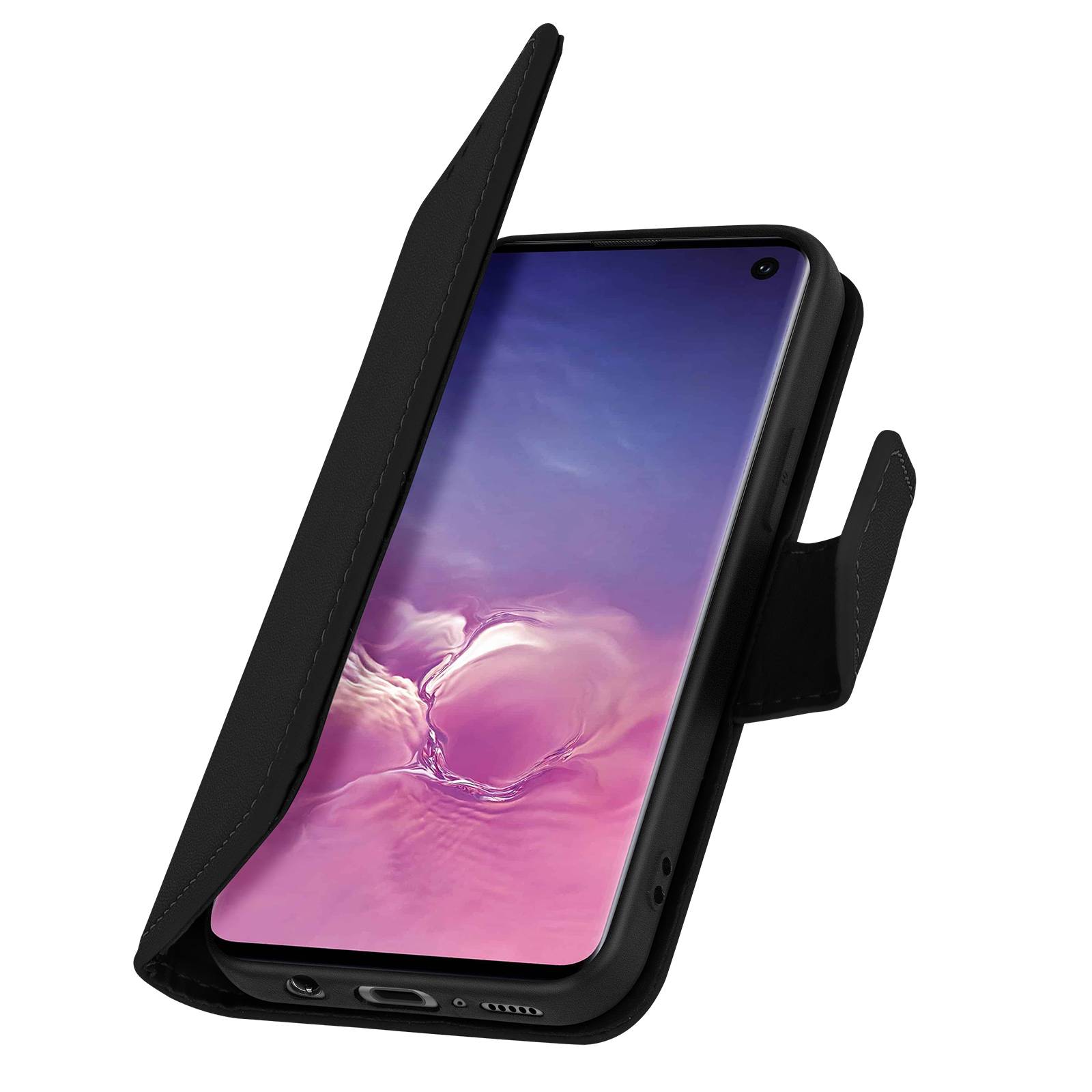 Housse pour Samsung Galaxy S10 Cuir Porte-carte Fonction Support Premium-1