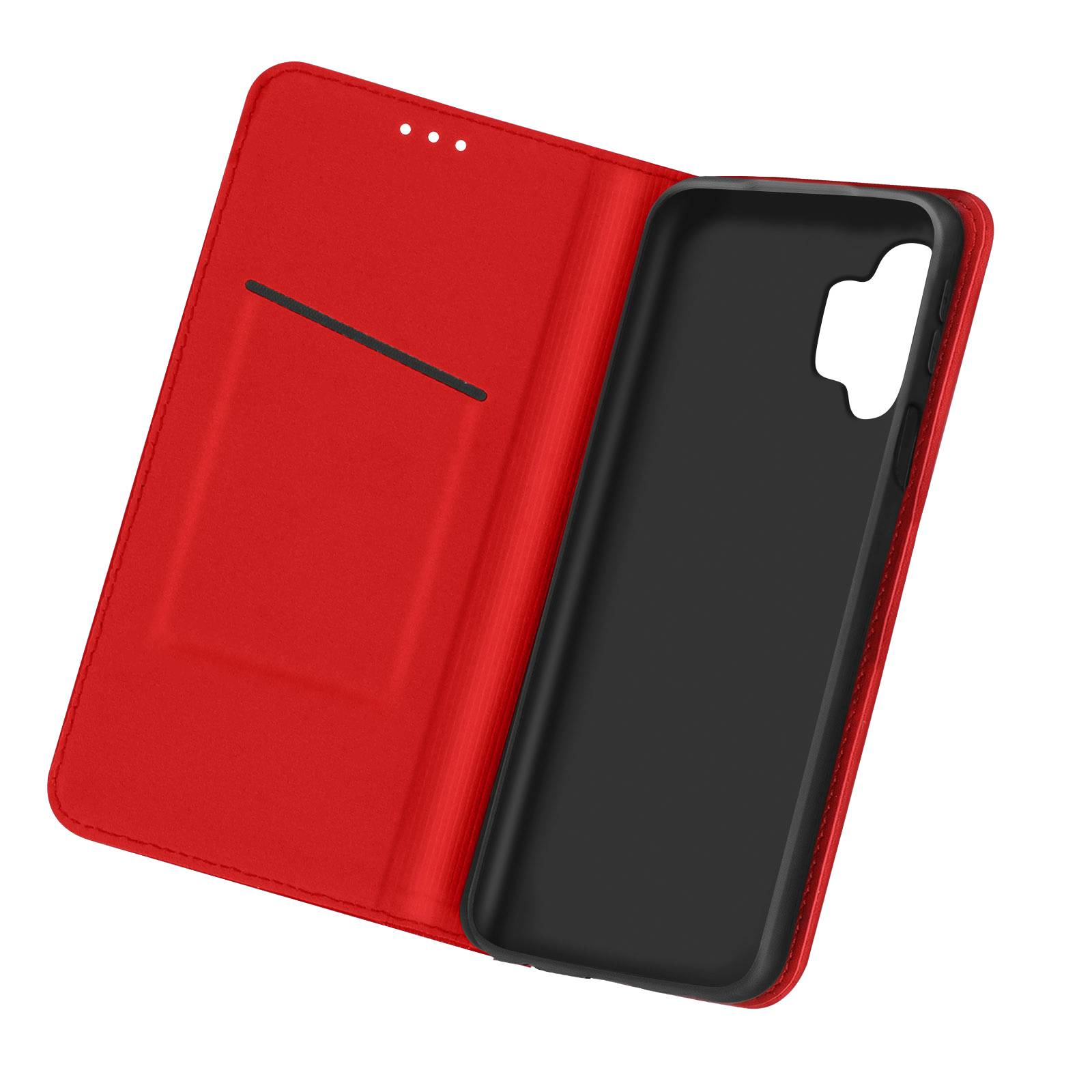 Étui pour Samsung Galaxy A32 5G Porte-carte Support Vidéo Cuir Véritable-0