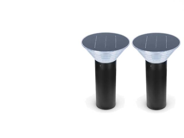 Potelet solaire étanche LED 4W 4000K 380 mm-0