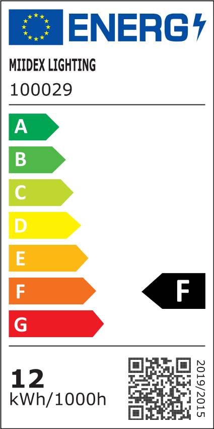Luminaire LED diamètre 175mm 12W blanc chaud - 100031-1