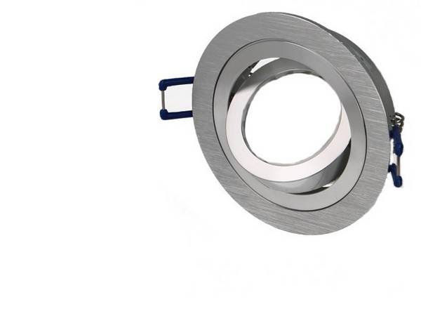 Collerette orientable finition alu brossé Ø92mm - 7712