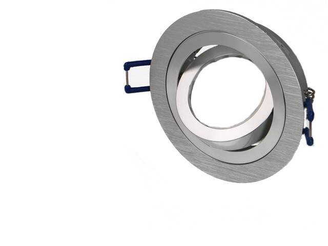 Collerette orientable finition alu brossé Ø92mm - 7712-0