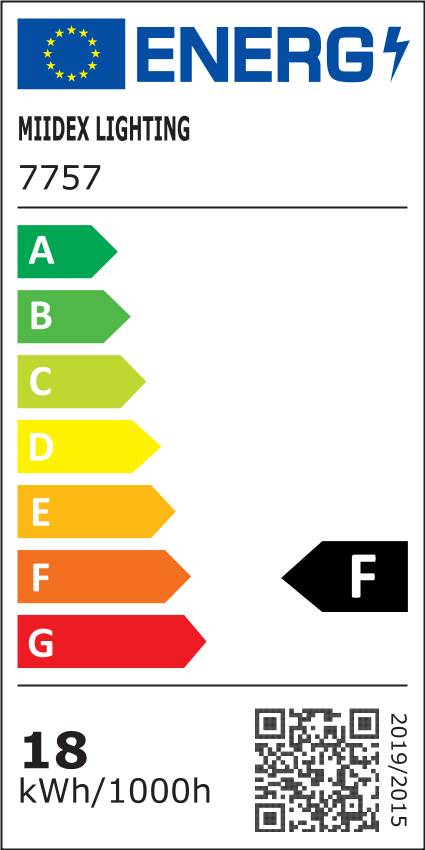 Luminaire LED diamètre 220mm 18W blanc chaud - 100076-1