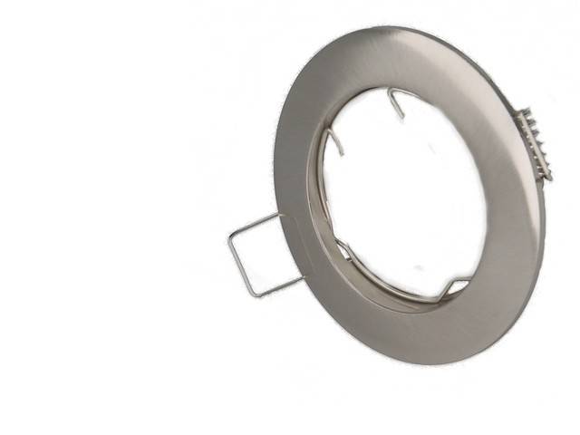 Collerette fixe finition alu brossé Ø78mm - 7709-0
