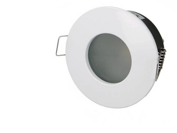 Collerette fixe finition blanc étanche IP65 Ø82mm - 7721