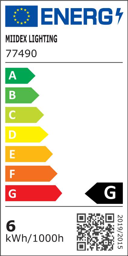 Luminaire LED diamètre 128mm 6W blanc naturel - 77481-1
