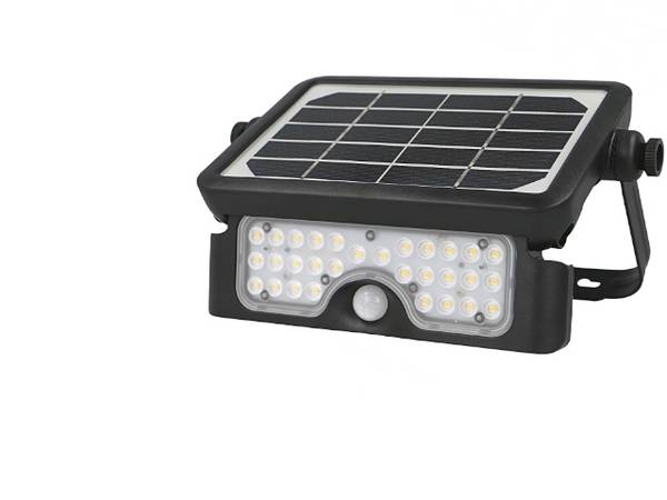 Projecteur solaire LED 5W noir - 80801