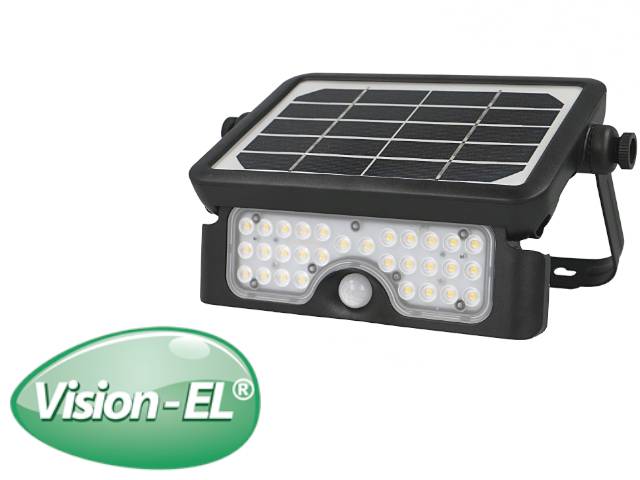Projecteur solaire LED 5W noir - 80801-1
