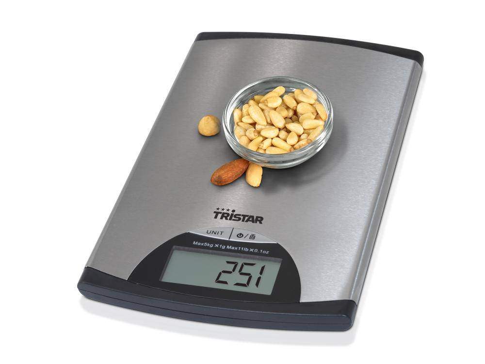 Balance De Cuisine Electronique 5kg/1g Tristar kw2435-2