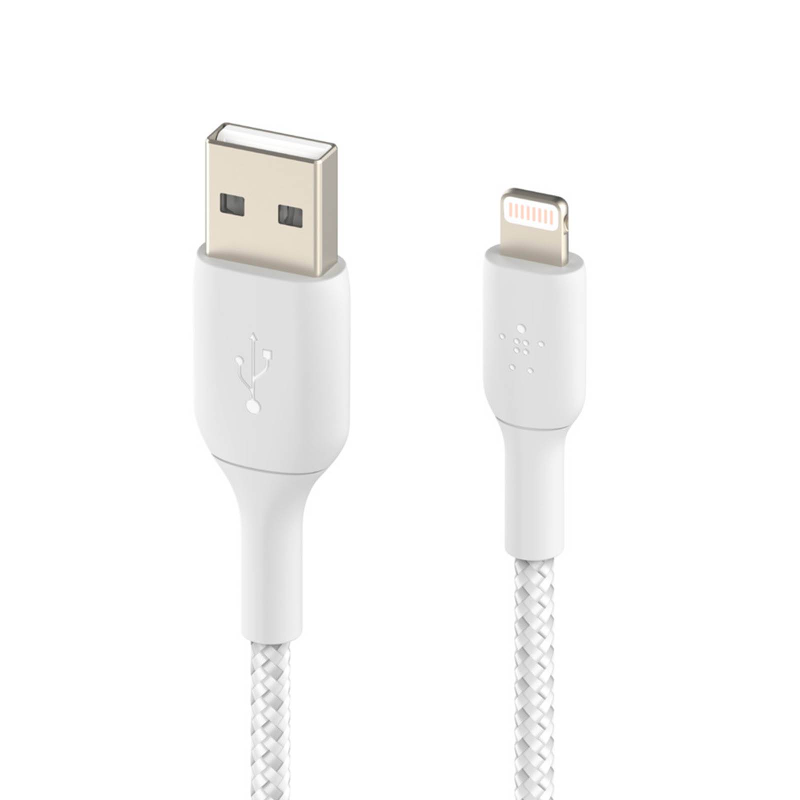Câble USB vers Lightning MFi 18W Nylon Tressé 15cm Charge Synchro-0
