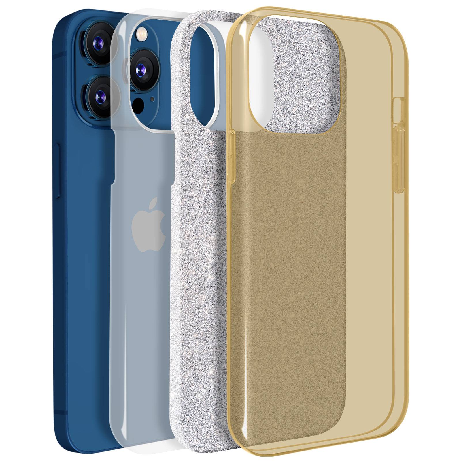 Coque pour iPhone 13 Pro Paillette Amovible Silicone Semi-rigidee-3
