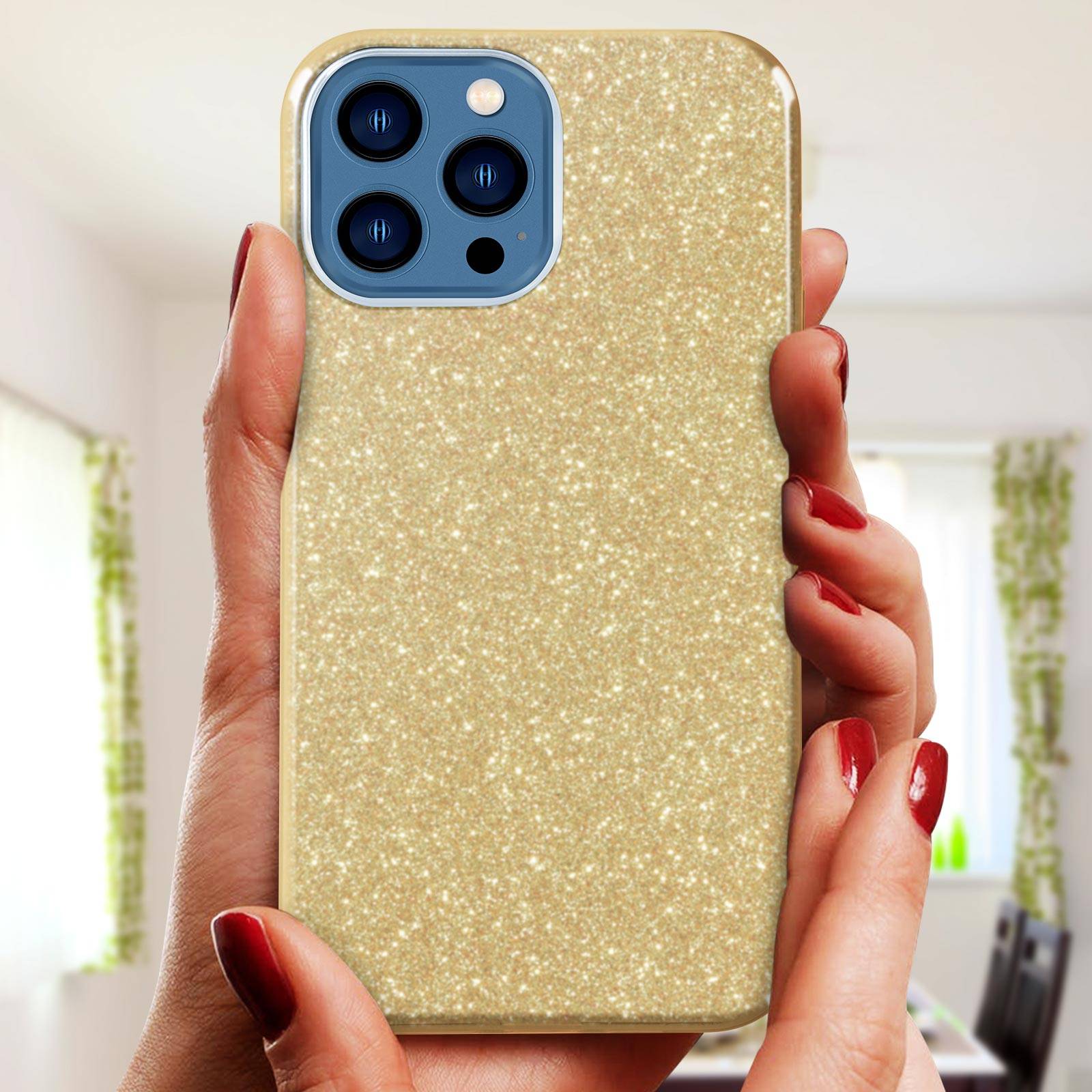 Coque pour iPhone 13 Pro Paillette Amovible Silicone Semi-rigidee-4