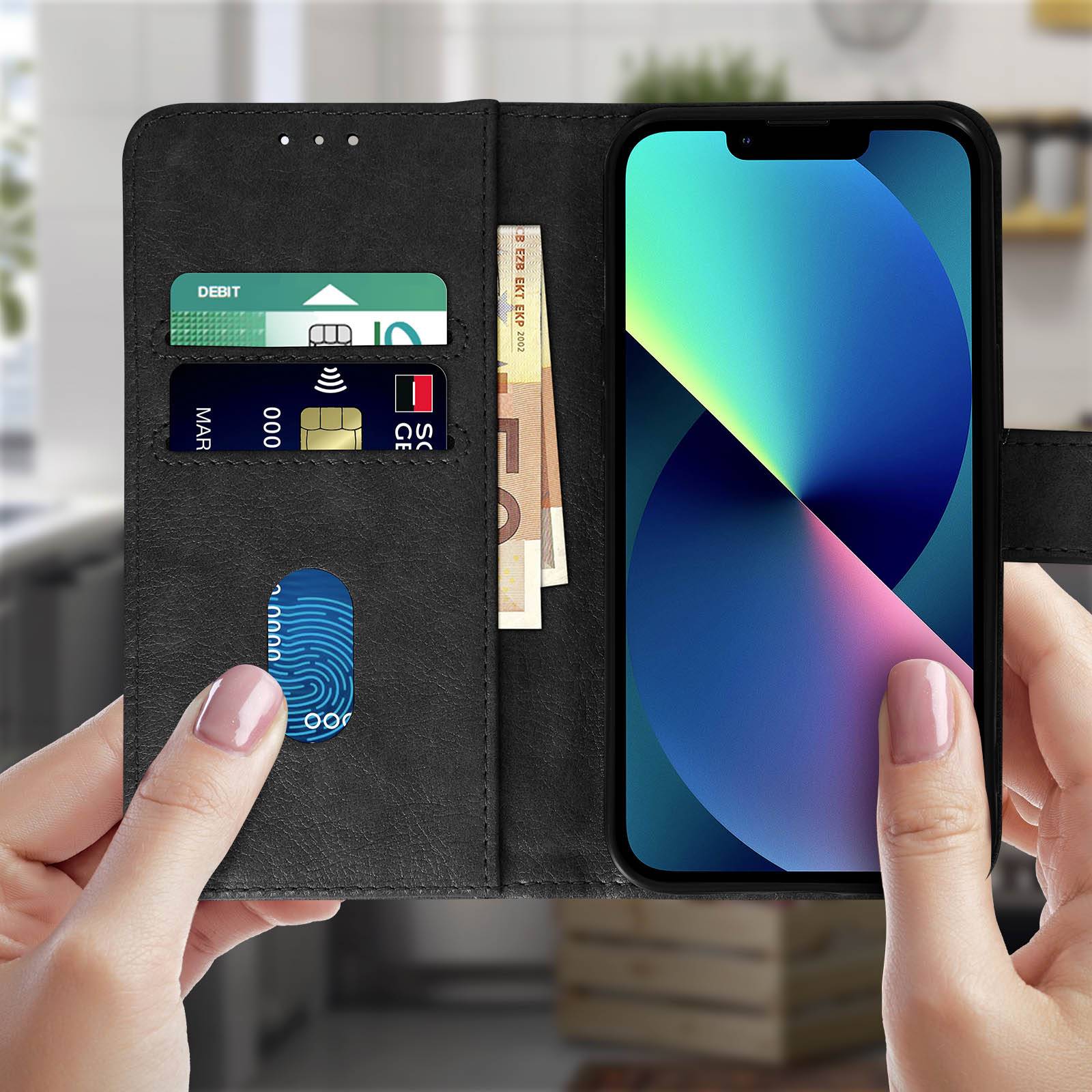 Housse pour iPhone 13 Clapet Portefeuille Fonction Support vidéo-2