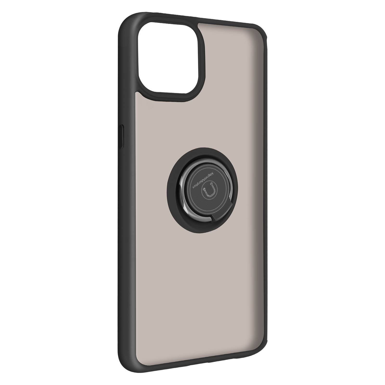 Coque pour iPhone 13 Pro Bi-matière Bague Métallique Support-1