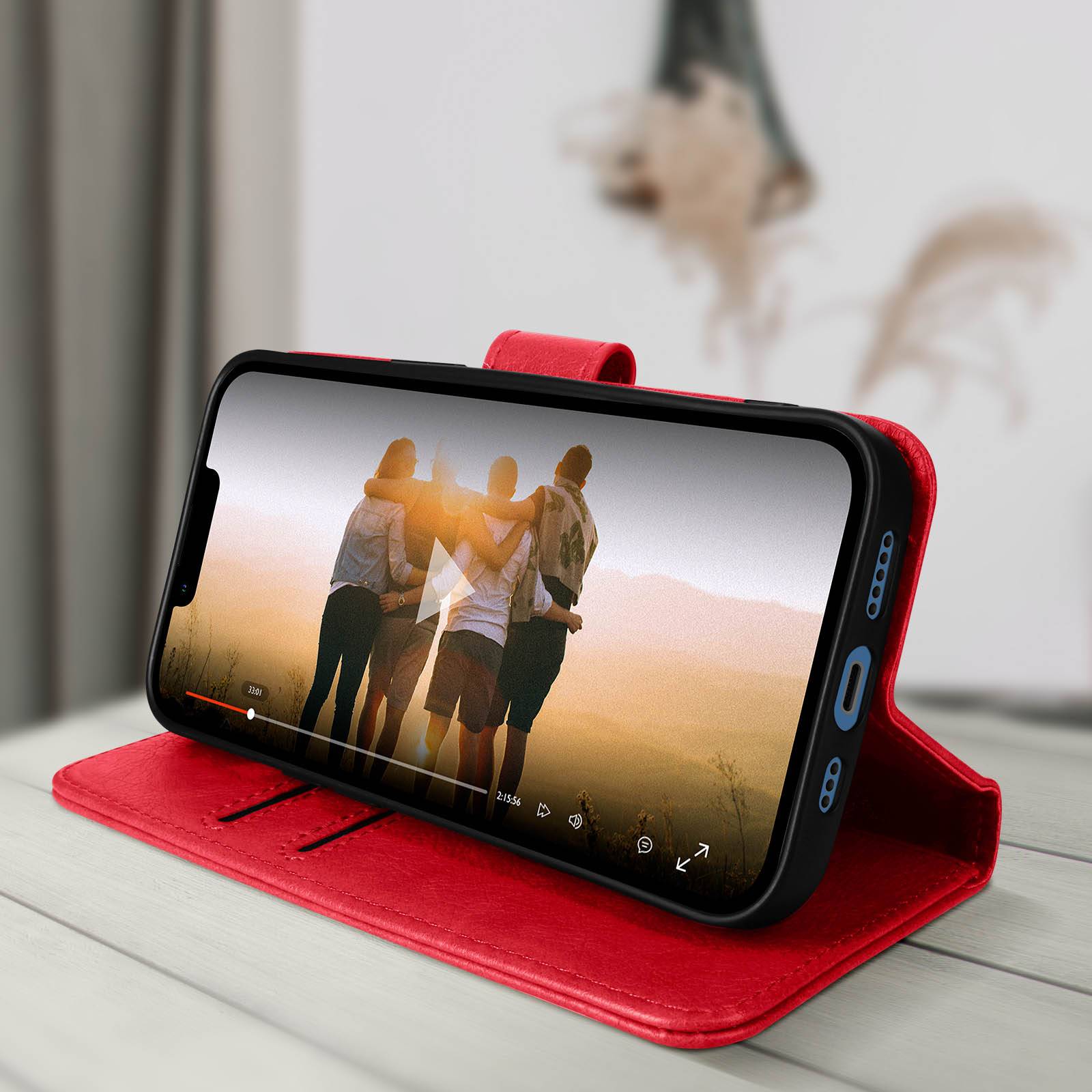 Housse pour iPhone 13 Pro Clapet Portefeuille Fonction Support vidéo-3