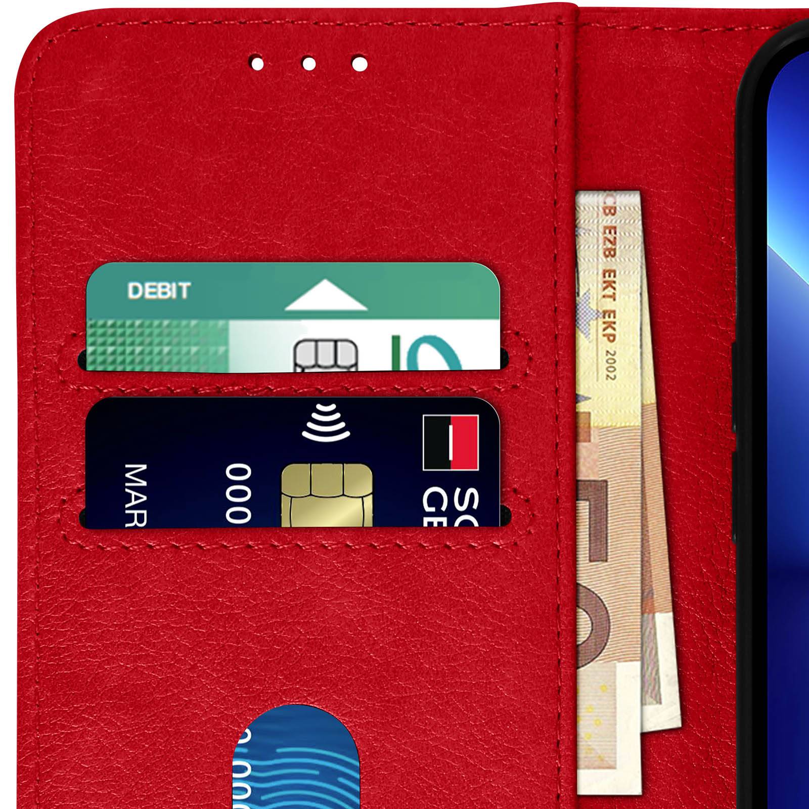 Housse pour iPhone 13 Pro Clapet Portefeuille Fonction Support vidéo-4