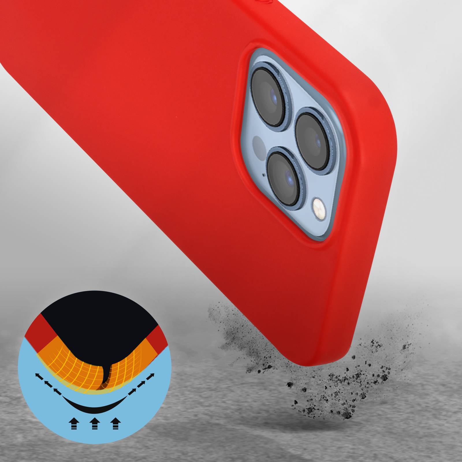 Coque pour iPhone 13 Pro Silicone Semi-rigide Finition Soft-touch-2