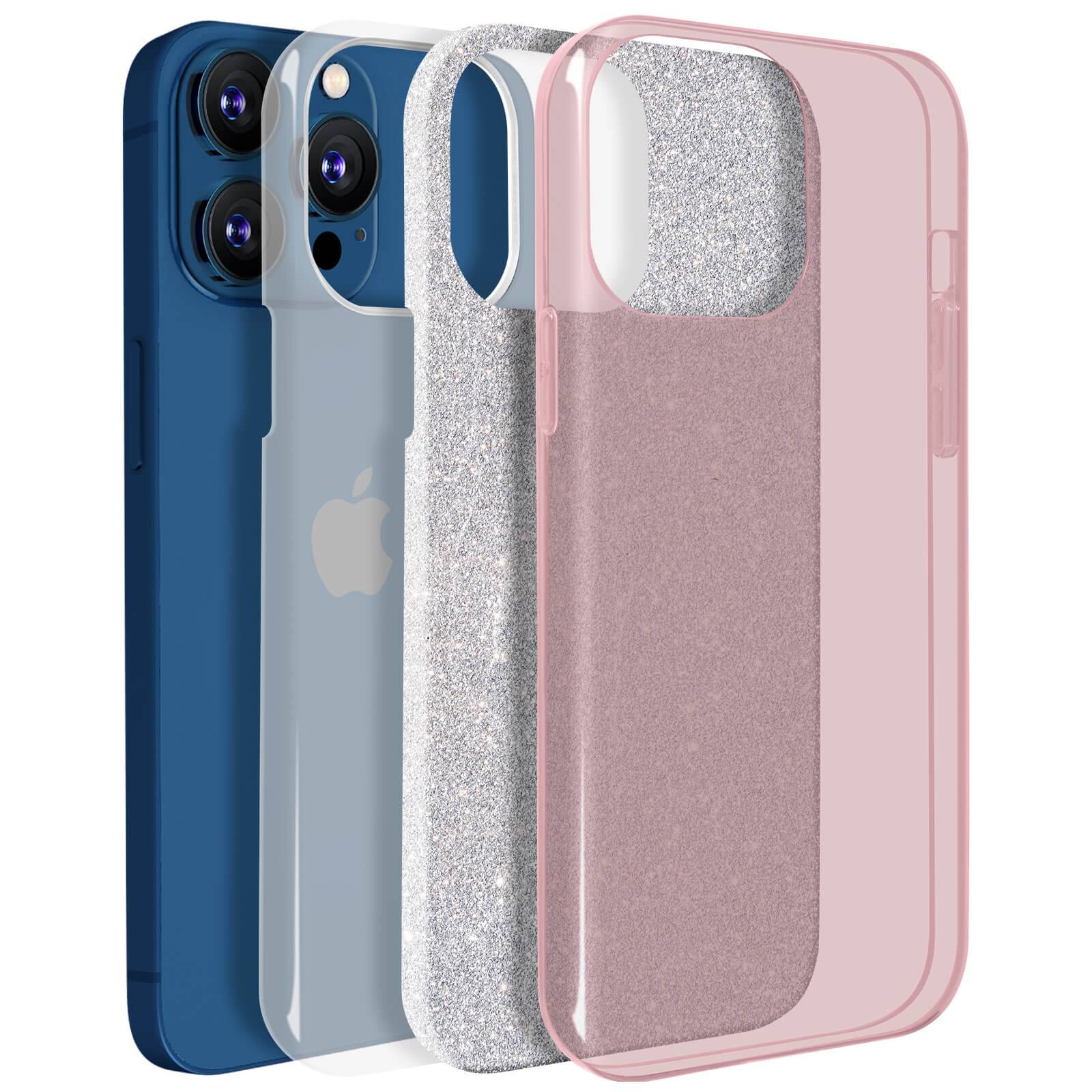Coque pour iPhone 13 Pro Max Paillette Amovible Silicone Semi-rigide-2