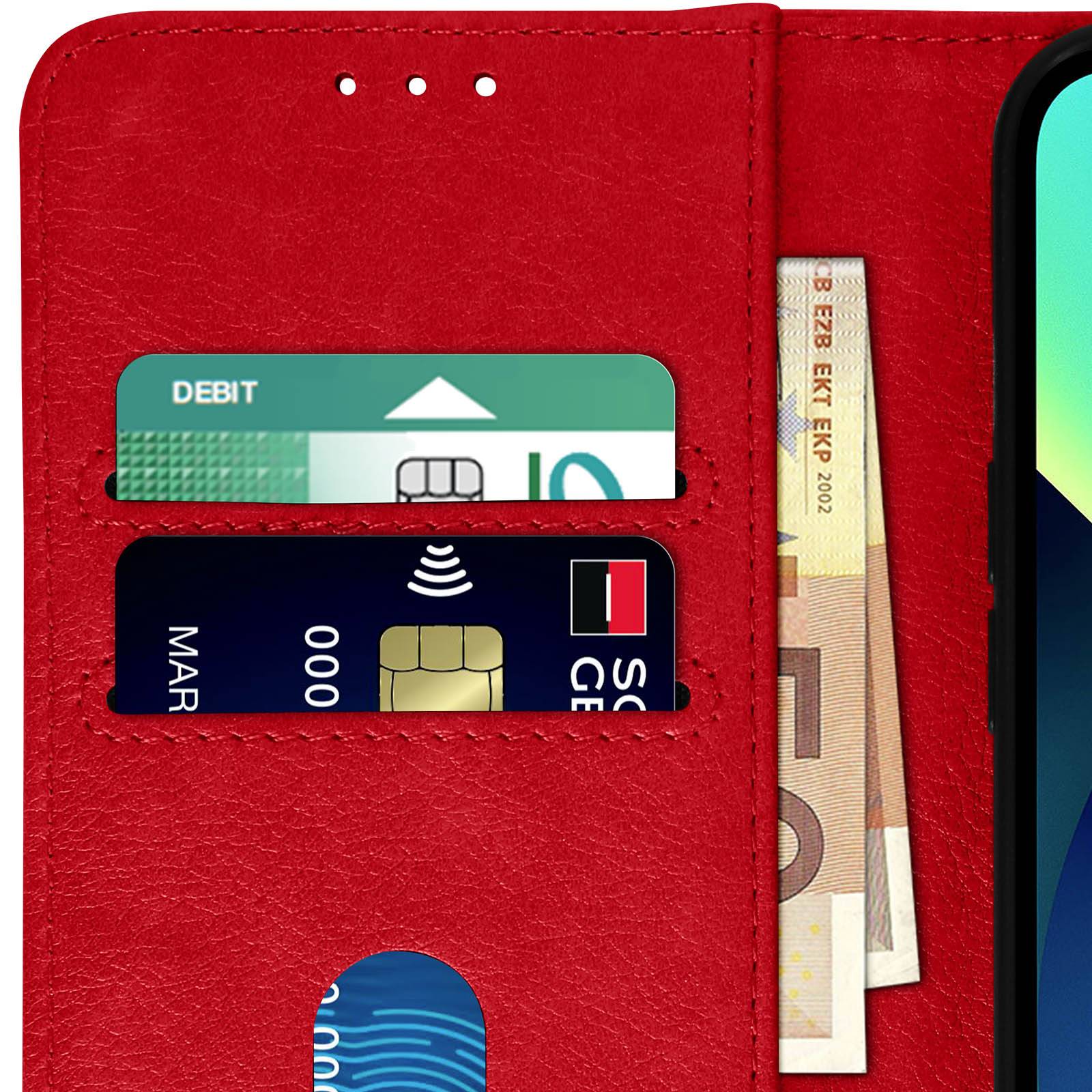 Housse pour iPhone 13 Clapet Portefeuille Fonction Support vidéo-4